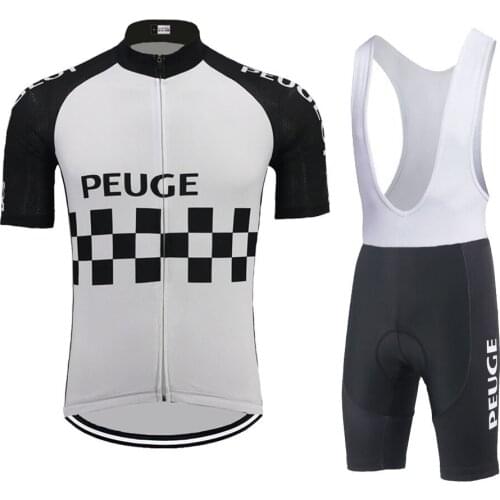 Retro Cycling Jersey Man Short Sleeve Pro Team Bicycle Clothes Set 9D Gel Breathable Pad Mtb Highway Maillot Ciclismo DOWNORUP