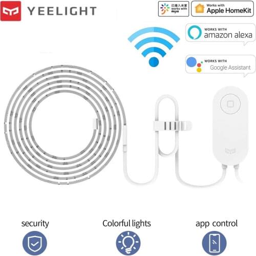 Yeelight RGB Smart LED Light Strip 1S 110V 220V WiFi Remote Control Intelligent Aurora 2M Work with Google Assistant Mijia APP