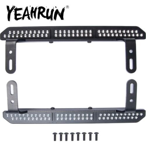 YEAHRUN 2Pcs Metal Non-slip Rock Slider Pedal for Traxxas TRX-4 TRX4 1/10 RC Crawler Car Upgrade Parts Accessories