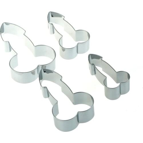 1 Pc Stainless Steel Penis Shape Cookie Cutter Fondant Cake Decorative Kitchen Biscuit Baking Mold Tool