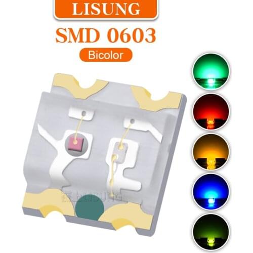 4000pcs/bag 0603 Smd Led 1615 Bicolor 2 Colors Leds Red And Green Blue Yellow Orange Ultra Bright Micro Led Emitting Diode