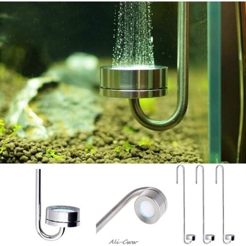Aquarium Ultra Thin Stainless Steel CO2 Diffuser Excellent CO2 Dissolve Rate M09 dropshipping