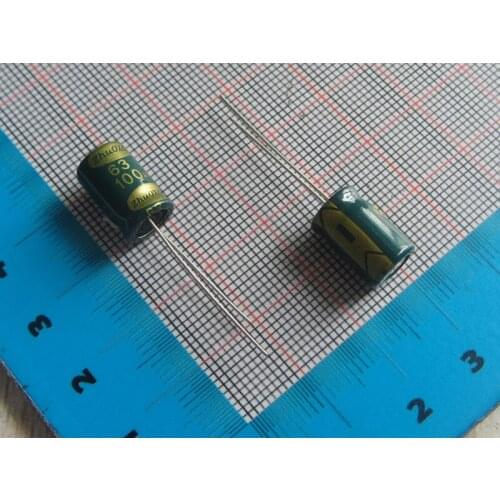 Free Shipping 100pcs frequency 100UF DIP Aluminum Electrolytic Capacitor 63V 100UF 8*14MM/8*12MM electrolytic capacitor 100uf