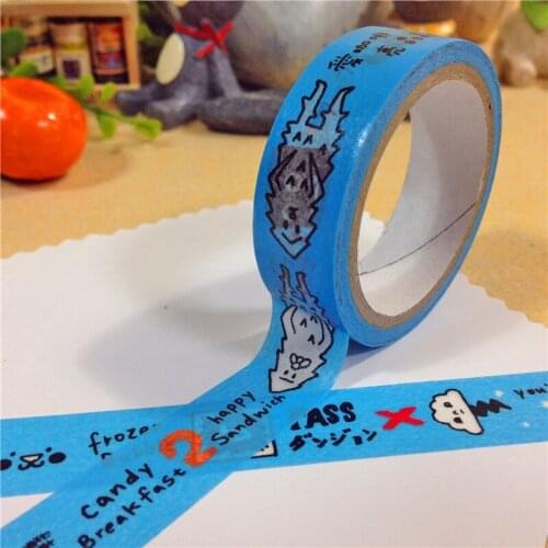 Free shipping Beautiful lift washi tape/15mm*10m washi tape/yellow background cartoon picture masking paper tape