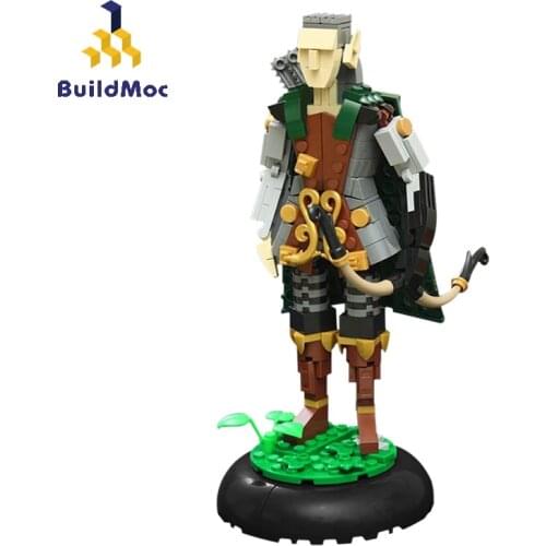 BuildMoc Figures Elf Prince Archer Set MOC Friends For Girl Elves Figure Model Building Blocks Bricks Figures Toys For Children