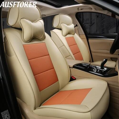 AUSFTORER Genuine Leather Seat Covers for Mercedes-Benz S 320 350 300 500 400 450 600 Seat Covers Cars Seats Supports Protectors