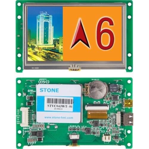 Stone Smart Touch Controller 4.3" LCD Display with High Resolution+Driver Board
