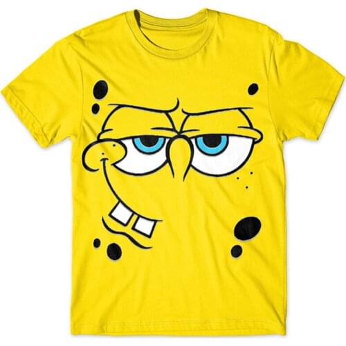 New Summer Fashion Tees Casual Boys Girls Clothing 3D Printed Spongee Cartoon Bobs T-shirt O-neck Short Sleeve Streetwear Tops