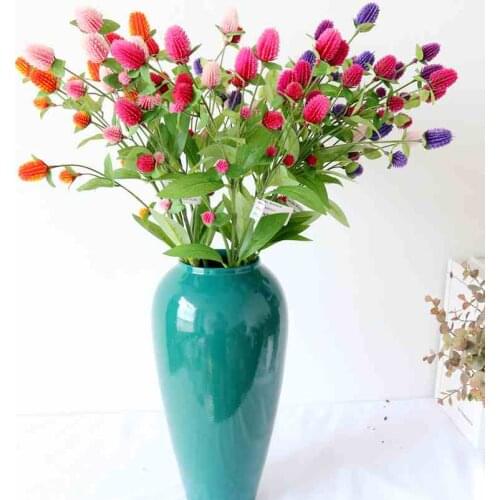 Artificial Thistle Flowers artificial dried flowers Artificial flowers wedding Decoration craft home decor