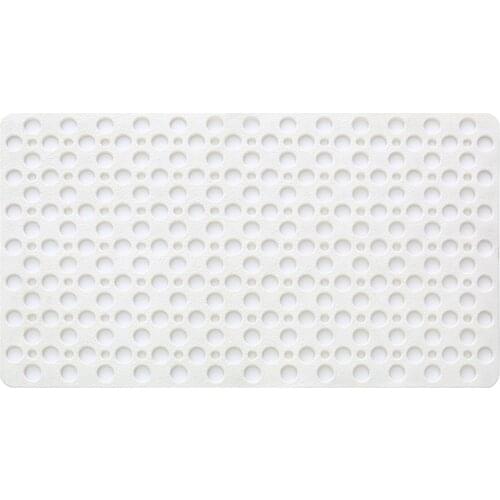 Bath Tub and Shower Mat, Non-Slip with Drain Holes, Suction Cups, Machine Washable Materials Bathroom