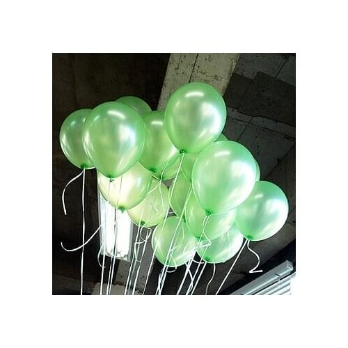 Latex Balloons 100pcs 1.2g Light Green Kids Birthday Party Supplies Decoracion Halloween Decoracion De Cumpleanos Baby Shower