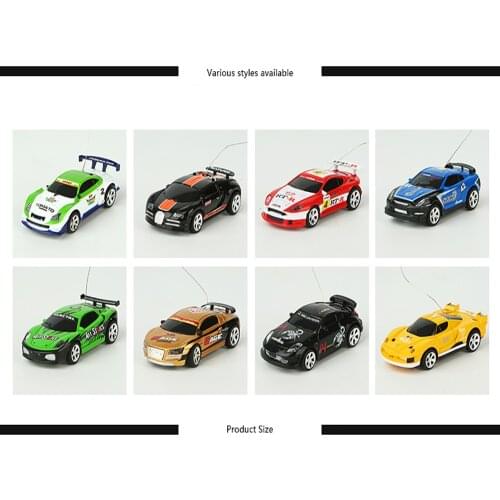 2020 Hot Coke Cans Mini Rechargeable Remote Control Car High-Speed Car Childrens Gift Quality Products 7.5CM PVC