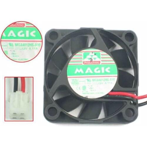 Magic MGA4012HB-A10 DC 12V 0.11A 40x40x10mm 2-wire Server Cooling Fan