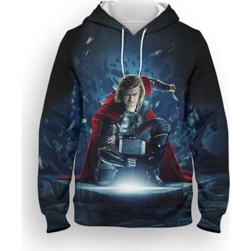 Marvel Thor 3D Printed Men Sweatshirt With Hood Fashion Spring Autumn Women Tracksuit Streetwear Children Hoodies