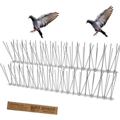 Stainless Steel Repeller Bird And Pigeon Spikes Anti Bird Anti Pigeon Spike Scare Birds Pest Control Bird Repeller Garden Supply