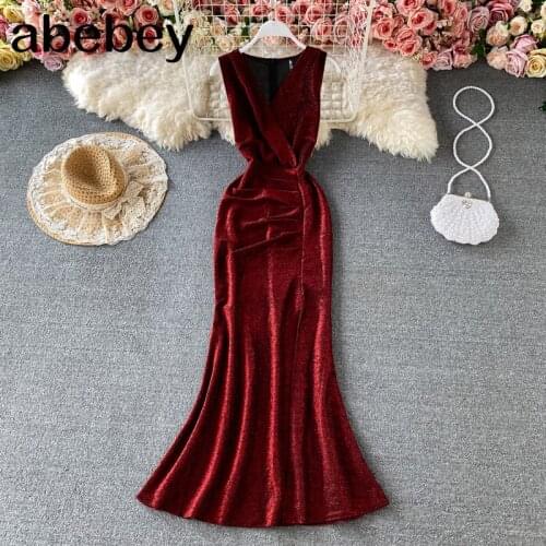 Women Ruffles Strap Dress Elegant Solid Sleeveless Slim Pencil Dresses Summer Sexy Off Shoulder Streetwear long Dress