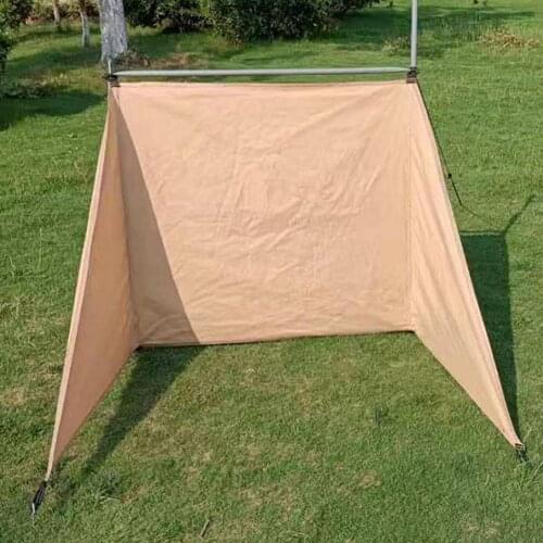 Camping Windscreen Portable Picnic Beach Campfire Wind Screen Cotton Canvas Tent Canopy Windscreen Beach Windshield Shelter