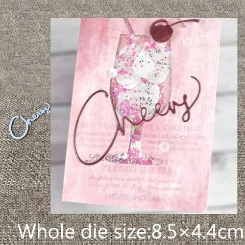 XLDesign Craft Metal Cutting Dies stencil mold cheer letter decoration scrapbook Album Paper Card Craft Embossing die cuts