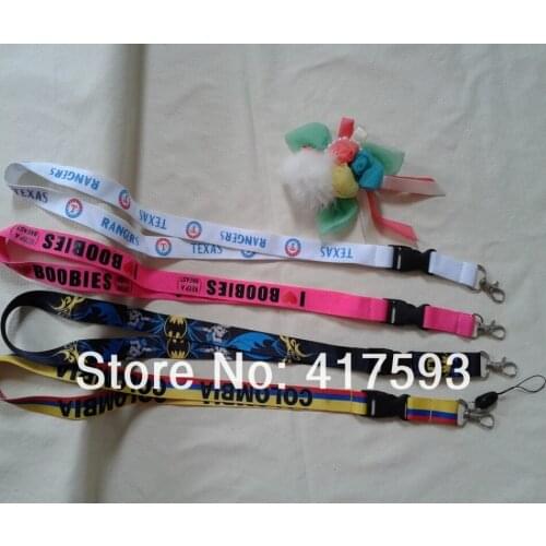 DISCOUNT design your own flat lanyard for party birthday or wedding custom any text logo printed cheap neck strap