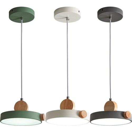 Modern Simple LED Pendant Lights for Living Decoration Green Macarone Pendant Lamp Nordic Indoor Lighting Chandeliers