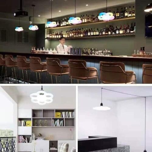 Wonderlife Seven-color LED plum lamp flying saucer bulb home lighting E27 screw mouth bedroom ceiling bulb creative light