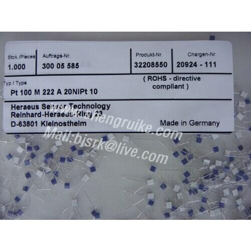 Hereaus Class A Pt100 Thin Film Elememnt Hereause brand 0.15 Accuracy Germany Origin