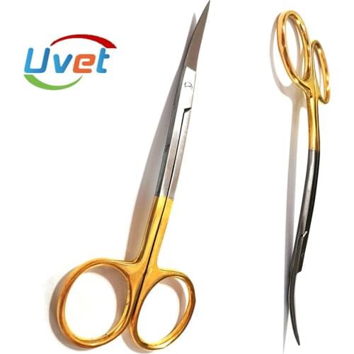 Uvet medical small scissors 12.5cm 10pcs makeup beauty medical eyebrow trimming scissors