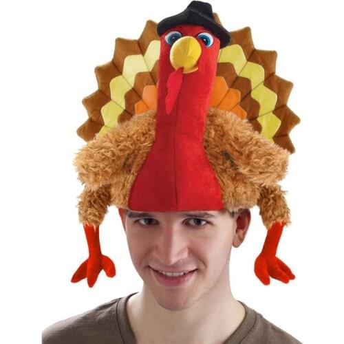 Funny Carnival Chicken Leg Hat Christmas Thanksgiving Decoration Turkey Hat Adult Carnival Hat Party Festive Cap