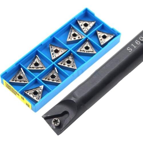 1PC S20R-STUNR16 Entering angle of 93° Internal turning toolholder +10PCS TNMG Carbide CNC lathe turning inserts Combination set