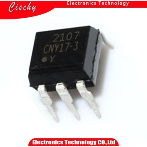 10PCS CNY17-3 DIP6 CNY17 Transistor output optocouplers NPN Phototransistor New original