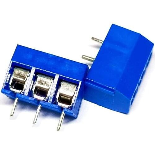 10PCS KF301-5.0-3P screw PCB terminal spacing 5.0mm DIY electronic terminal post Three-position terminal