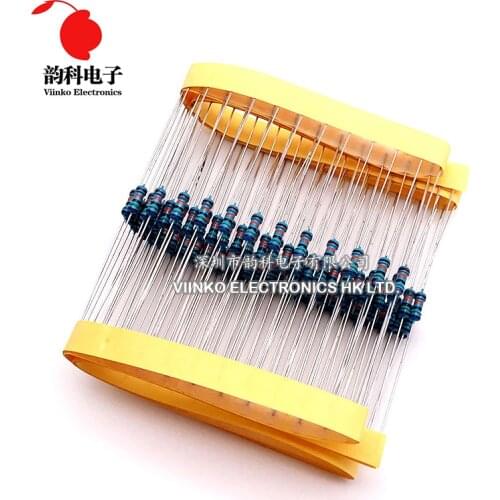 100pcs 560 ohms 1/4W 560R Metal Film Resistor 560ohm 0.25W 1% ROHS