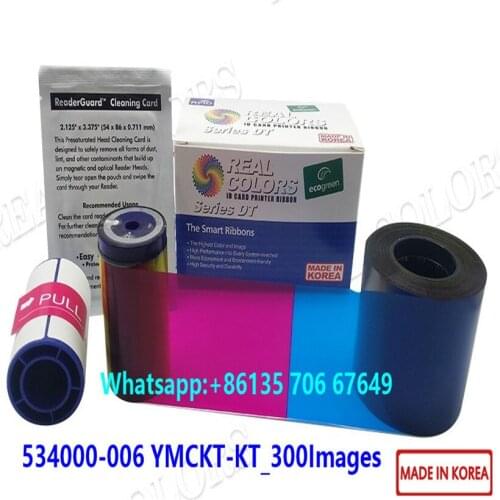 20Pieces Compatible Datacard SD260 Ribbon 535000-006 YMCKT-KT 300 Images Datacard SD260 Card Printer