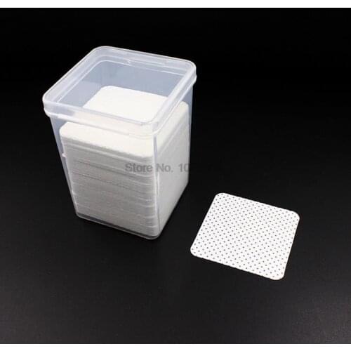 200boxes Eyelash Extension Glue Removing Cotton Pad Glue Bottle Mouth Cleaning Wipes Lashes with Box beauty