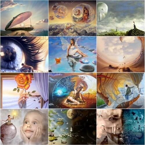 5D Diamond Painting Landscape Broken World Square Diamond Round Diamond Custom Cross Stitch Mosaic Home Decora Can Be Customized