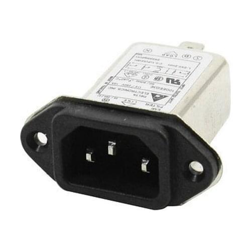 AC115V/250V 10A/250V 6A Panel Mount 3 Pin Solder IEC 320 C14 EMI Filter
