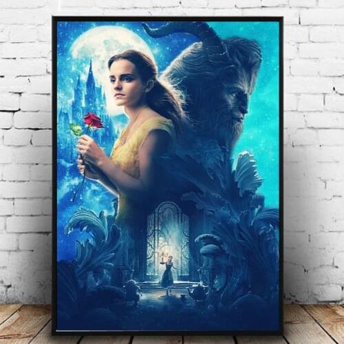 Princess beast roses Diamond Painting With full round Square Rhinestones Diamond Embroidery Cross Stitch Kit Diamond Mosaic I23