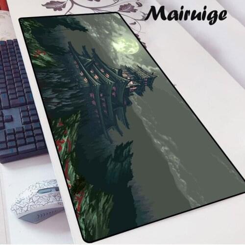 90x40cm Castle View Large Mouse Pad XXL Laptop Desk Mat Gamer Computer Table Pad Gaming Accessories Dota/csgo Non-slip Mousepad