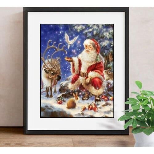 Diamond Painting Christmas Diamond Embroidery Santa Claus Full Square Picture Of Rhinestone Paint With Diamonds Gift