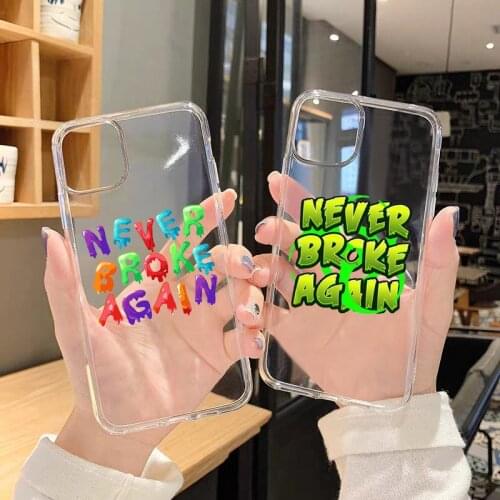 Rapper Youngboy Never Broke Again Soft TPU Clear Phone Case for IPhone 12 11 Pro MAX SE2020 6 6S Plus 7 8 Plus MAX XR XS X Cover