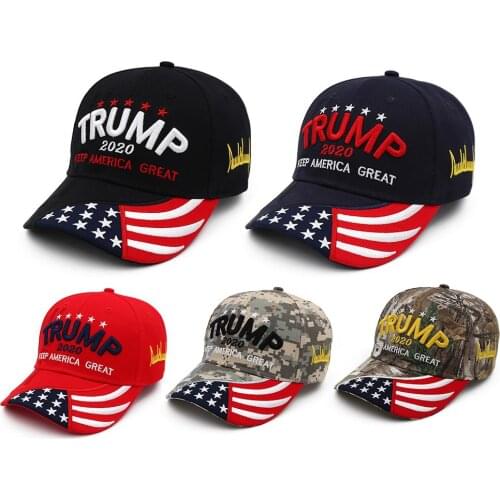 Donald Trump 2020 Keep America Great Cap Adjustable Baseball Cap With USA Flag Embroidered Hats For Men Women New Arrival