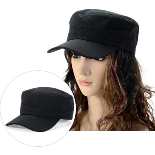 Women Men Adjustable Cotton Plain Hat Summer Visor Unisex Solid Baseball Caps Classic Vintage Travel Sport Military Cadet Hat