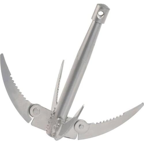 Folding Boats Anchor Grappling Hook Durable Survival Tool Outdoor Camping Travel with Rope Fishing Supplies Accessories