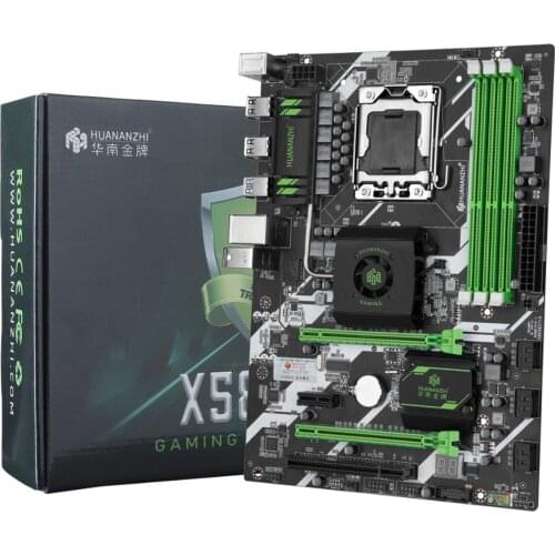 HUANANZHI X58 DELUXE Motherboard X58 For Intel LGA 1366 DDR3 1066/1333MHz 48GB SATA2.0 USB3.0 ATX LGA1366 Mainboard