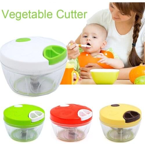 500ML Powerful Meat Grinder Hand-power Food Chopper Mincer Mixer Blender to Chop Meat Fruit Vegetable Nuts Shredders