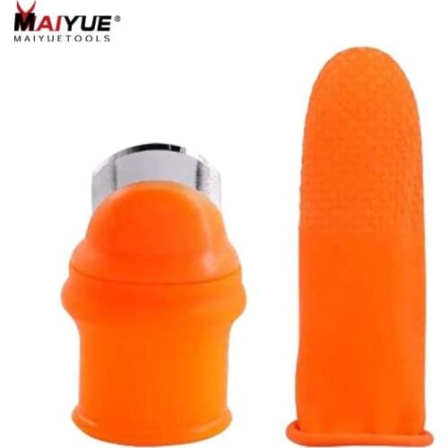 MAIYUE Fruit and Vegetable Picking Separator Cutting Silicone Thumb Knife Set Picking Portable Knife Garden Tools