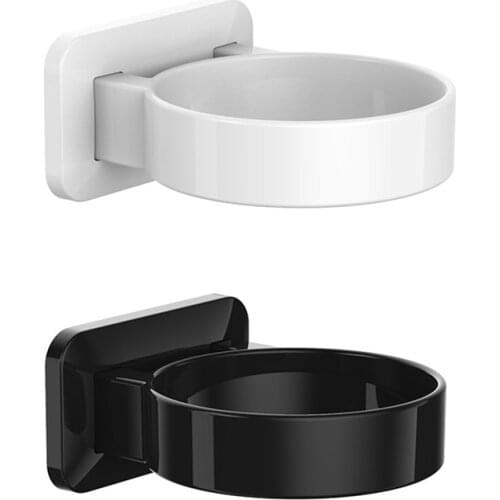 Punch-free Hairdryer Storage Rack Wall Mounted Hair Holder for Home Bathroom Dressing Room