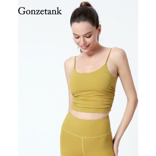 New Yoga Womens Bra Sling Fashion Folding Pure Vest Beautiful Back Waist Yoga Top Sling Thin Sports Tube Top Bras for Women