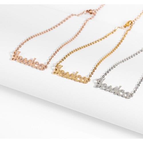 Personalized Custom Name Bracelet Charms Handmade frosted and gilded Jewelry Signature Love Bangles & Bracelet Gift For Women