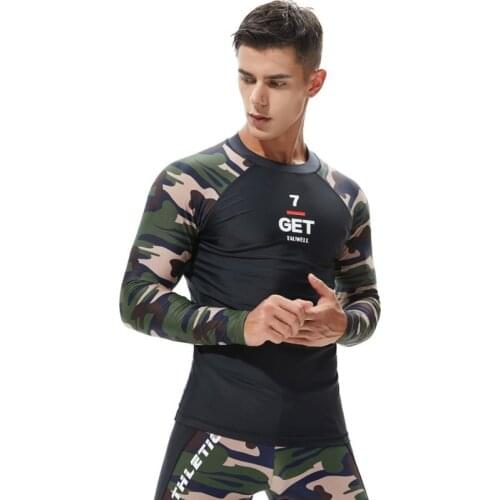 UV Protect Rashguard Men Long Sleeve Swimwear Mens Swim Surf Shirt Rash Guard Surfing Diving T Shirt Quick Dry Gym Sport Shirt